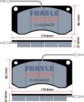 FRAS-LE PD/155-E-CV - Set placute frana,frana disc allinparts.ro
