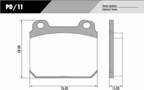 FRAS-LE PD/11 - Set placute frana,frana disc allinparts.ro