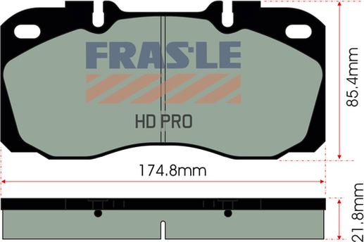 FRAS-LE PD/139-HD - Set placute frana,frana disc allinparts.ro