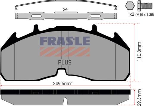 FRAS-LE PD/230-K019-PLUS - Set placute frana,frana disc allinparts.ro