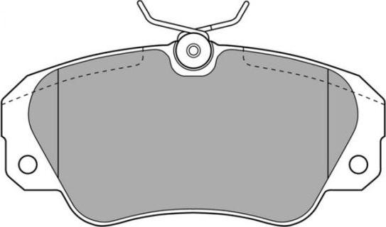 Akebono AN-4591K - Set placute frana,frana disc allinparts.ro