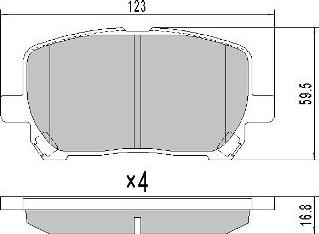 BOSCH 0 986 AB2 092 - Set placute frana,frana disc - allinparts.ro