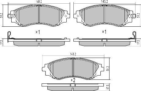 FREMAX FBP-1601 - Set placute frana,frana disc - allinparts.ro