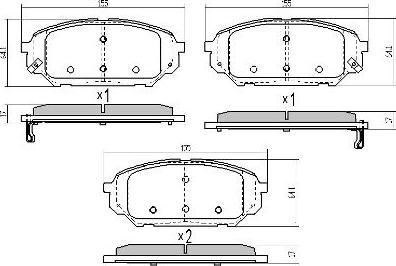 FREMAX FBP-1871 - Set placute frana,frana disc allinparts.ro