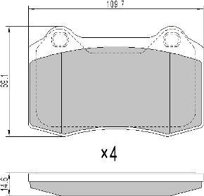 FREMAX FBP-1783 - Set placute frana,frana disc allinparts.ro