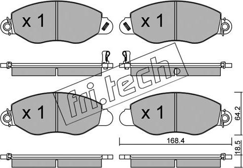 Fri.Tech. 552.0 - Set placute frana,frana disc allinparts.ro