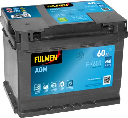 Fulmen FK600 - Baterie de pornire allinparts.ro