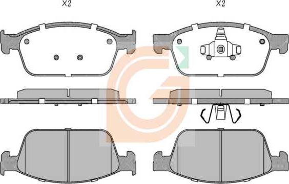 GAMA GA10481 - Set placute frana,frana disc allinparts.ro