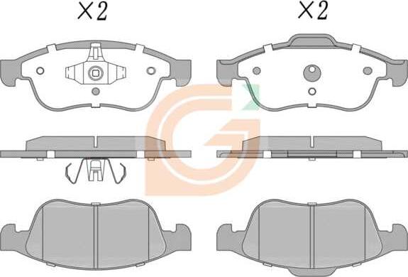 GAMA GA10629 - Set placute frana,frana disc - allinparts.ro