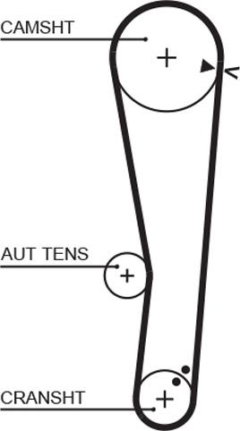 GATES 1568RM - Curea de distributie - allinparts.ro
