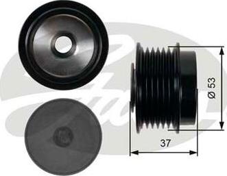 GATES OAP7015 - Fulie, alternator allinparts.ro
