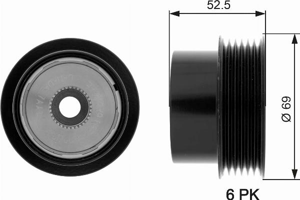 GATES OAP7101 - Fulie, alternator - allinparts.ro