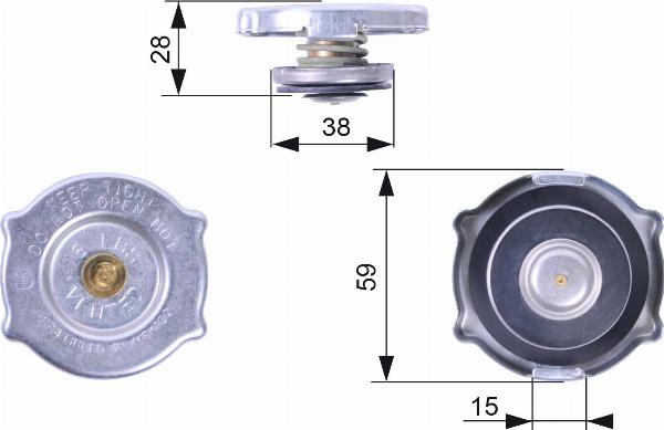 GATES RC135 - Buson,radiator allinparts.ro