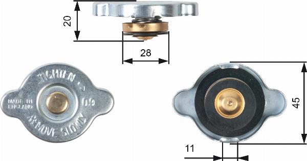 GATES RC124 - Buson,radiator allinparts.ro