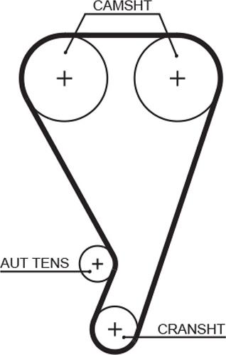 GATES T923 - Curea de distributie allinparts.ro