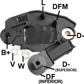 GAUSS GA997 - Regulator, alternator allinparts.ro