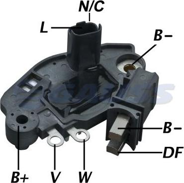 GAUSS GA504 - Regulator, alternator - allinparts.ro