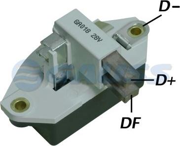 GAUSS GA018 - Regulator, alternator allinparts.ro