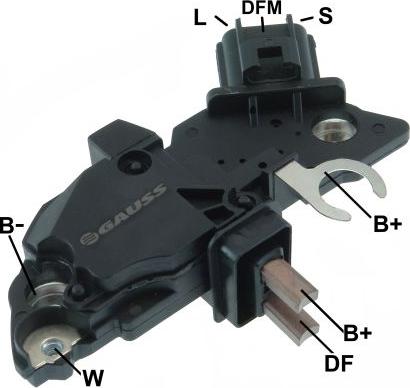 GAUSS GA234 - Regulator, alternator allinparts.ro