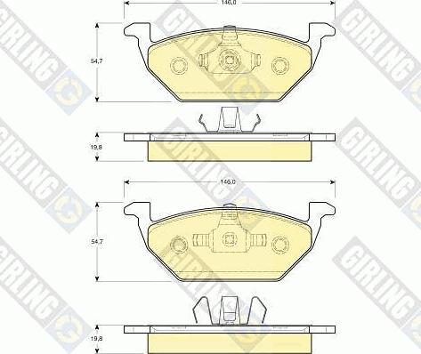 Girling 6411135 - Set frana, frana disc - allinparts.ro