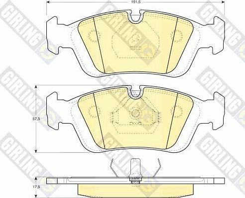 Girling 6411002 - Set frana, frana disc - allinparts.ro