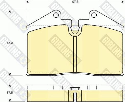Girling 6103792 - Set placute frana,frana disc allinparts.ro