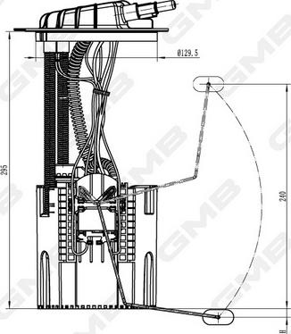 GMB GFPS-047A - Modul alimentare combustibil allinparts.ro