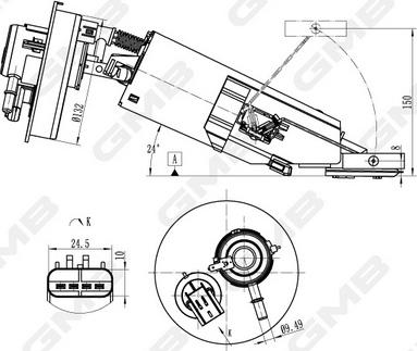 GMB GFPS-278A - Modul alimentare combustibil - allinparts.ro