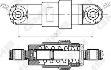 GMB GHAT-192 - Amortizor vibratii, curea distributie - allinparts.ro