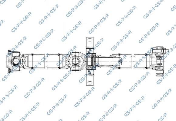 GSP PS901709 - Ax cardanic, antrenarea arborelui - allinparts.ro