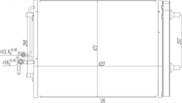 Hart 608 055 - Condensator, climatizare allinparts.ro