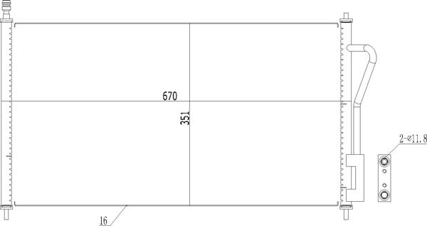 Hart 602 490 - Condensator, climatizare - allinparts.ro