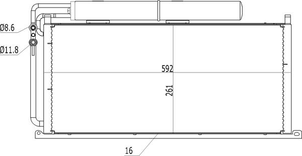 Hart 623 855 - Condensator, climatizare allinparts.ro