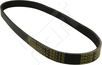 Hart 368 893 - Curea transmisie cu caneluri - allinparts.ro