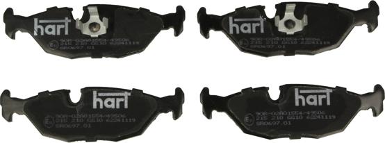 Hart 215 210 - Set placute frana,frana disc allinparts.ro