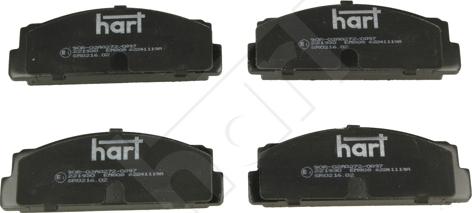 Hart 220 193 - Set placute frana,frana disc - allinparts.ro