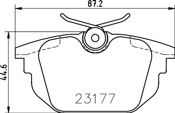 HELLA 8DB 355 018-371 - Set placute frana,frana disc allinparts.ro