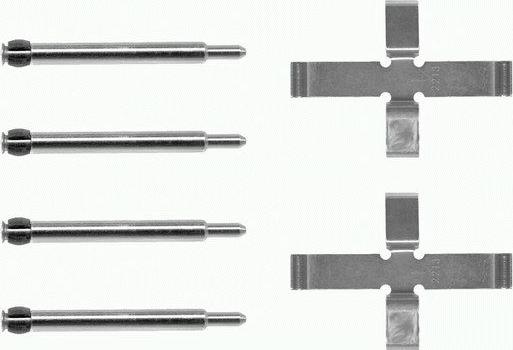 HELLA 8DZ 355 203-461 - Set accesorii, placute frana allinparts.ro
