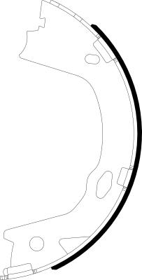 HELLA PAGID 8DA 355 051-221 - Set saboti frana, frana de mana allinparts.ro