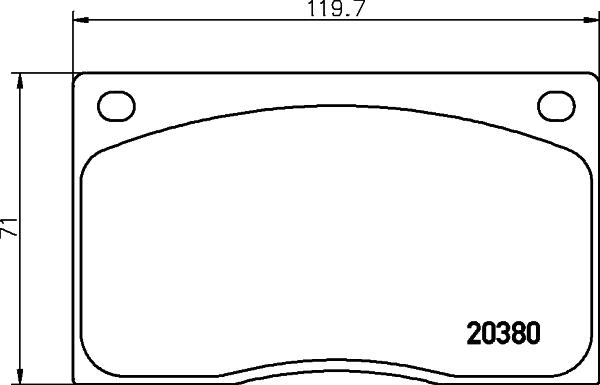 HELLA PAGID 8DB 355 009-611 - Set placute frana,frana disc - allinparts.ro