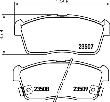 HELLA PAGID 8DB 355 009-631 - Set placute frana,frana disc allinparts.ro
