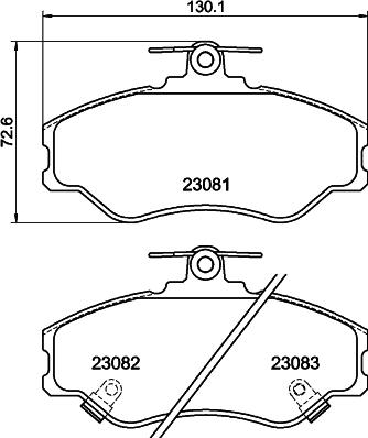 HELLA PAGID 8DB 355 016-641 - Set placute frana,frana disc allinparts.ro