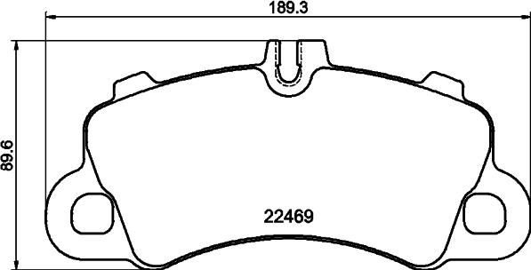 4U 22879VV - Set placute frana,frana disc - allinparts.ro
