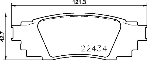HELLA PAGID 8DB 355 036-961 - Set placute frana,frana disc - allinparts.ro
