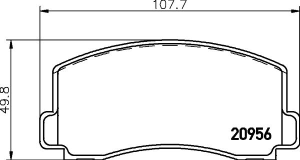 HELLA PAGID 8DB 355 030-001 - Set placute frana,frana disc allinparts.ro
