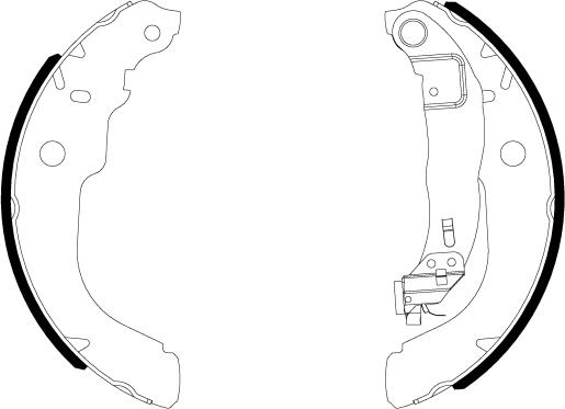 HELLA PAGID 8DB 355 038-001 - Set saboti frana - allinparts.ro