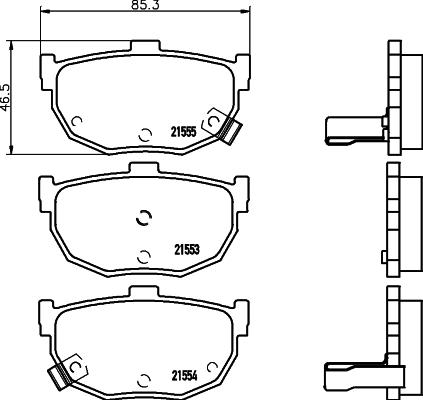 HELLA PAGID 8DB 355 024-061 - Set placute frana,frana disc allinparts.ro
