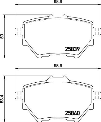 HELLA PAGID 8DB 355 020-991 - Set placute frana,frana disc allinparts.ro
