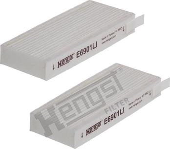 Hengst Filter E6901LI-2 - Filtru, aer habitaclu - allinparts.ro