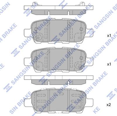 Hi-Q SP1250 - Set placute frana,frana disc allinparts.ro